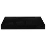 vidaXL Étagère murale flottante Noir brillant 40x23x3 8 cm MDF