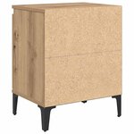 vidaXL Cabinet de chevet chêne artisanal 40 x 30 x 50 cm