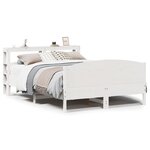 vidaXL Cadre de lit sans matelas blanc 120x190 cm bois de pin massif