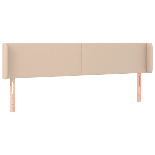 vidaXL Tête de lit avec oreilles Cappuccino 163x16x78/88 cm Similicuir