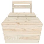 vidaXL Salon de jardin 2 Pièces Bois d'épicéa imprégné