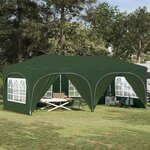 vidaXL Tente de fête pop-up 575 x 288 x 245 cm Vert Tissu Oxford