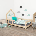 Lit cabane enfant POPPI 90 x 190 verni 2