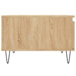 vidaXL Table basse chêne sonoma 55x55x36 5 cm bois d'ingénierie