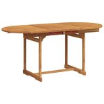 vidaXL Ensemble à manger de jardin 5Pièces bois d'acacia solide textilène