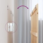 vidaXL Tête de lit murale 185x3x90 cm Bois massif de pin