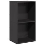 vidaXL Portant de bois chauffage noir 40x30x75 cm