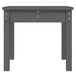 vidaXL Banc de jardin gris 50x44x45 cm bois massif de pin