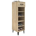 vidaXL Armoire à chaussures Chêne Sonoma 30x35x105cm Bois d'ingénierie