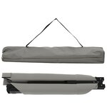 vidaXL Lits de soleil pliants 2 Pièces avec sac de transport Gris Tissu Oxford 600D