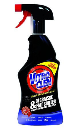 Spray de 450 ml Nettoyant vitrocéramique et induction Maxi format VITROCLEN