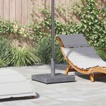 vidaXL Socles de parasol d'extérieur Bois foncé 45 x 45 x 31.5 cm
