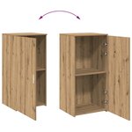 vidaXL Armoire rangement chêne artisanal 50x45x103 5cm bois ingénierie