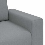 vidaXL Canapé à 2 places gris clair 120 cm tissu