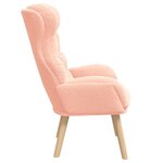 vidaXL Fauteuil relaxant Rose 69 x 74 x 93 cm tissu