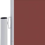 vidaXL Auvent latéral rétractable Marron 220x1000 cm