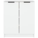 vidaXL Armoire à chaussures Blanc 59x35x70 cm Bois d'ingénierie