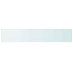 vidaXL Panneaux d'étagère 2 Pièces Verre Transparent 110 x 20 cm