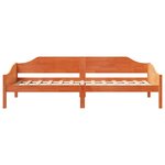 vidaXL Cadre de lit sans matelas cire marron 90x190 cm bois pin massif