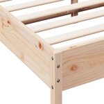 vidaXL Cadre de lit sans matelas 120x190 cm bois de pin massif
