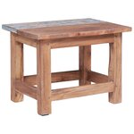 vidaXL Tables gigognes 2 Pièces bois d'acajou massif