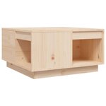 vidaXL Table basse 60x61x32 5 cm Bois massif de pin
