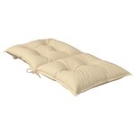 vidaXL Coussins de chaise de jardin à dossier bas lot de 4 beige
