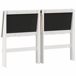 vidaXL Tête de lit capitonnée Gris clair 140 cm Pin massif