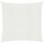 vidaXL Voile d'ombrage 160 g/m² Blanc 2 5x2 5 m PEHD