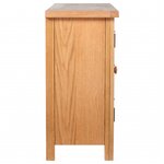 vidaXL Buffet avec 3 tiroirs 110 x 33 5 x 70 cm Bois de chêne massif
