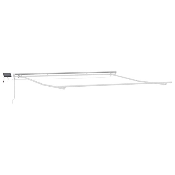 vidaXL Auvent avec Blanc 4 × 3 5 m Métal