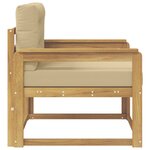 vidaXL Sofa de milieu extérieur Polyester Blanc