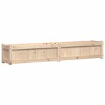 vidaXL Jardinières 2 Pièces bois de pin massif