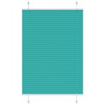 vidaXL Store plissé vert pétrole 100x100 cm largeur du tissu 99 4cm