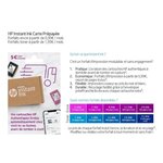 Hp carte prépayée instant ink - forfait d'impression cartouches et toners sans engagement