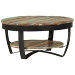 vidaXL Table basse Bois massif de récupération 65 x 32 cm