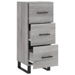 vidaXL Buffet Sonoma gris 34 5x34x90 cm Bois d'ingénierie