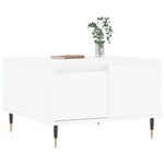 vidaXL Table basse blanc 55x55x36 5 cm bois d'ingénierie