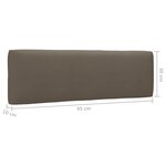 vidaXL Salon de jardin palette 6 Pièces et coussins pin imprégné de blanc
