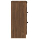 vidaXL Buffets 2 Pièces chêne marron 30x30x70 cm Bois d'ingénierie