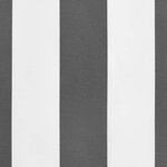 vidaXL Tissu de remplacement de cantonnière d’auvent anthracite blanc