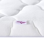 vidaXL Coussins de Matelas Blanc 140 x 190 cm Polyester sans colle
