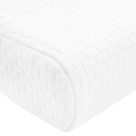 vidaXL Coussin de sommeil Uni Blanc 80 x 40 x 12 5 cm