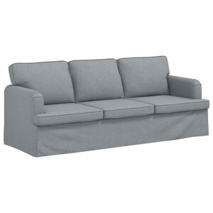 vidaXL Canapé Gris clair 201 x 80 x 85 cm tissu