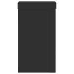 vidaXL Supports pour plantes 2 Pièces noir 10x10x18 cm bois d'ingénierie