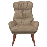 vidaXL Fauteuil relaxant Cappuccino 69 x 74 x 93 cm Faux cuir