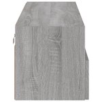 vidaXL Meuble TV mural sonoma gris 100x30x30 cm bois d'ingénierie