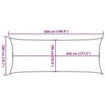 vidaXL Voile d'ombrage 160 g/m² Vert foncé 2x5 m PEHD