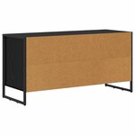 vidaXL Meuble TV Chêne noir 100 x 36 x 49 5 cm Bois d'ingénierie