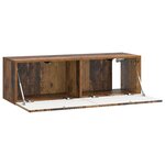 vidaXL Meuble TV mural 98 x 31 x 30 cm Bois ancien Bois d'ingénierie